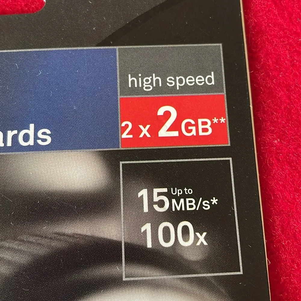SanDisk Ultra ll Multi-Pack SD Cards-2x2GB up to 15 mb/s*- 100x